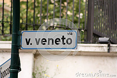 Via Veneto Stock Photo