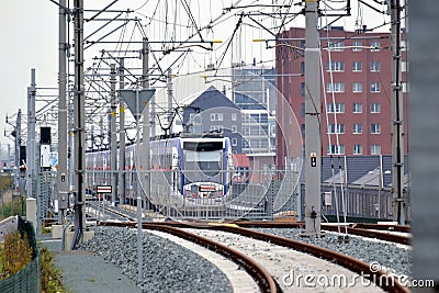 Dead end on the railroad Editorial Stock Photo