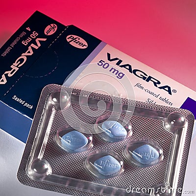 Viagra Tablets - Sex Aid Medication Editorial Stock Photo