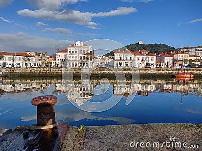 Viana do Castelo cityscape at early morning Stock Photo