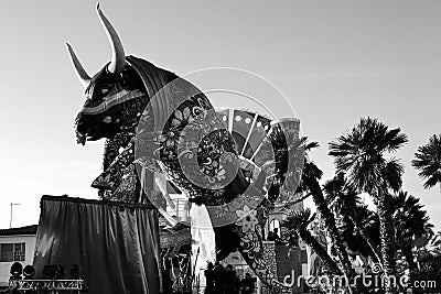 Viareggio the famous carnival parade Editorial Stock Photo