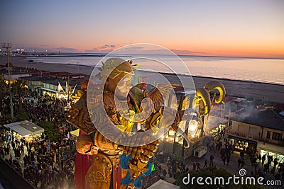 Viareggio`s carnival,2019 edition Editorial Stock Photo