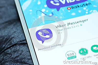 Viber messenger mobile app Editorial Stock Photo