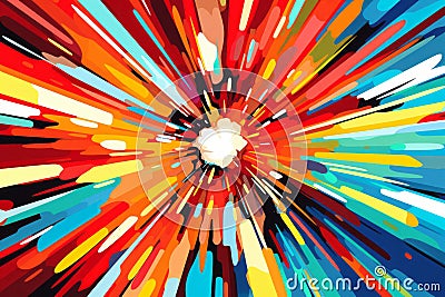 vibrant abstract pop art background with subtle color palette, generative AI Stock Photo