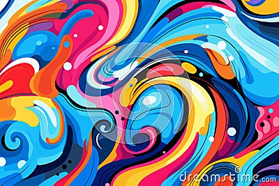 vibrant abstract pop art background with subtle color palette, generative AI Stock Photo