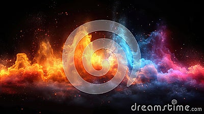 Vibrant Abstract Sound Waves Music Frequency Visual Art Stock Photo