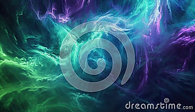 Neon Waves with vibrant colors, dynamic flow, creating a futuristic visual experience AIG62 Stock Photo