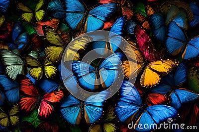 Vibrant Attraction: A Journey Through Primary Colours (AI Generated) Stock Photo