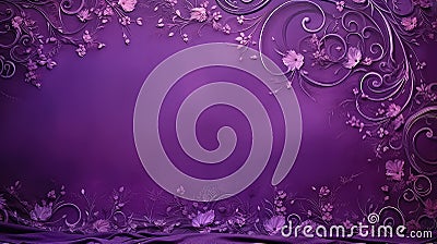 vibrant backdrop purple background Cartoon Illustration