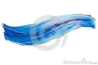 vibrant blue paint thick stroke, providing a bold and colorful backdrop. Stock Photo