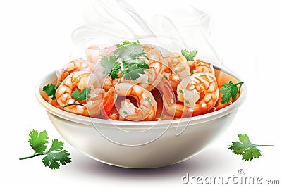 Spicy Shrimp Ceviche Delight Stock Photo