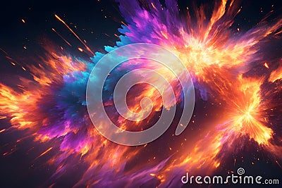 Vibrant Burst Collection for Explosive Visual Storytelling Stock Photo