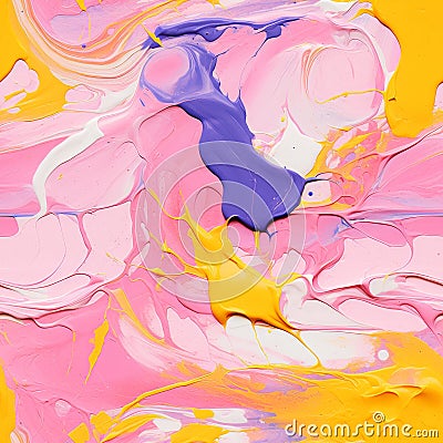 Vibrant And Colorful Abstract Painting Inspired By Llewellyn Xavier Stock Photo