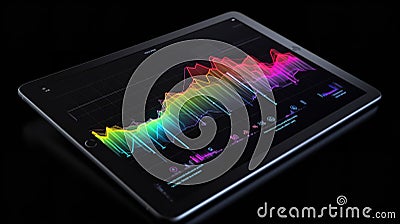 AI Powered Predictive Analytics Visualization Stock Photo