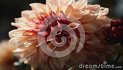 Vibrant dahlia blossom, multi colored petals, beauty in nature bouquet generated by AI Stock Photo