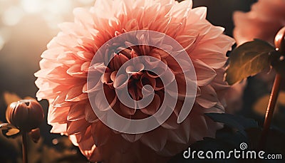 Vibrant dahlias bloom in nature bouquet, a gift of beauty generated by AI Stock Photo