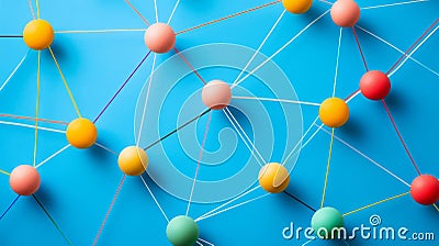 A vibrant diagram showcasing a decision tree with diverging paths and nodes, representing logical decisions and outcomes Stock Photo