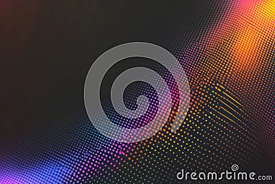 Multicolored Retro VHS Glitch Background with Soft Grainy Texture and Abstract Gradient Pattern Stock Photo