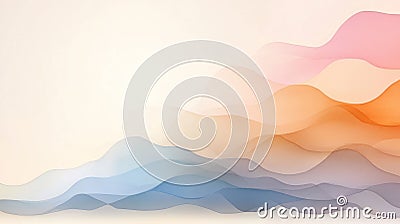 Vibrant and Fluid Abstract Background with Dynamic Movement and Energy. Gradient Effects for Depth and Dimension. Hypnot Stock Photo