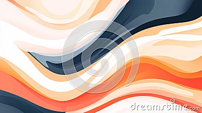 Vibrant fluid color gradients blend seamlessly, creating an eyecatching abstract background perfect for various design needs Cartoon Illustration