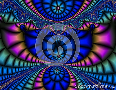 Vibrant Fractal Stock Photo