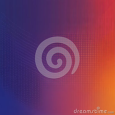 Vibrant Gradient Abstract Background with Dynamic Grid and Colorful Patterns Stock Photo