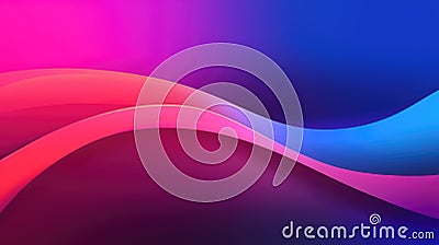 A vibrant gradient of pink, purple and violet lines flow in a gentle wave pattern, creating an artistic background for any design Stock Photo