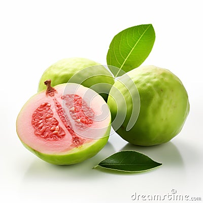 Vibrant Guava Fruit: A Captivating Vignette Photography Masterpiece Stock Photo