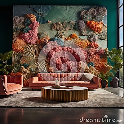 Vibrant Image Showcasing Captivating Beauty of Organic Materials Stock Photo