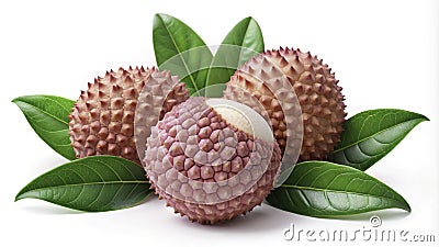 Vibrant Isometric Lychee Icon Minimalist Vector Design for Web Graphics Fruit Illustrations and Digital Projects Cartoon Illustration