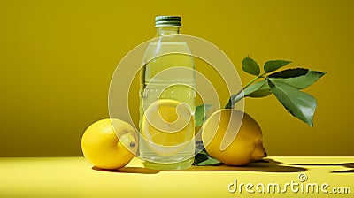 Vibrant Lemonade Product Photography With Organic Compositions Stock Photo