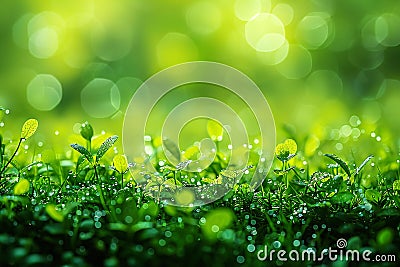 Vibrant lime green gradient background with copy space, soft and smooth gradient, minimalist, high resolution, high quality, Cartoon Illustration