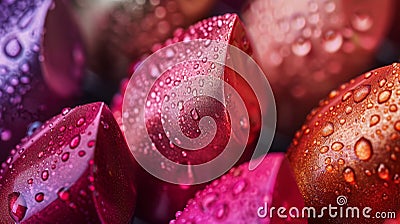 Vibrant lipstick collection with water droplets Stock Photo