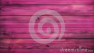 Vibrant Magenta Wood Planks On Dark Purple Background Stock Photo