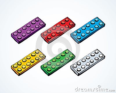 Lego. Vector drawing Vector Illustration