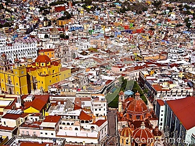 Vibrant mexican city of Guanajuato Editorial Stock Photo