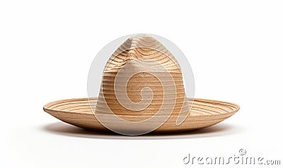 Exquisite Mexican Wooden Hat: An Emblem of Cultural Tradition Stock Photo