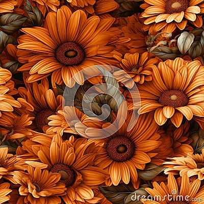 Vibrant and multicolored gerbera daisy flower in full bloom with petals in various shades Stock Photo