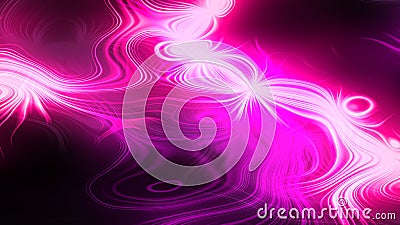 Vibrant neon pink magenta black colored pattern background with lighting rays Stock Photo