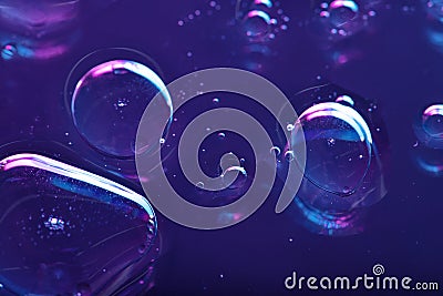 Vibrant neon purple liquid background Stock Photo