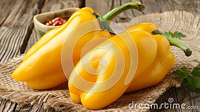 Vibrant organic yellow bell pepper texture for an enticing and natural background Stock Photo