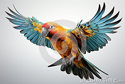 Vibrant Parrot AI Print Expressionism Stock Photo