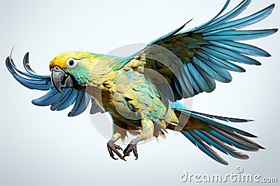 Vibrant Parrot AI Print Realism Stock Photo
