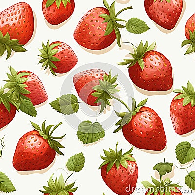 Vibrant ripe strawberries isolated on white background high quality appetizing image Stock Photo