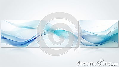 Vibrant shades of blue, ocean, no people, text. generated by AI tool Stock Photo