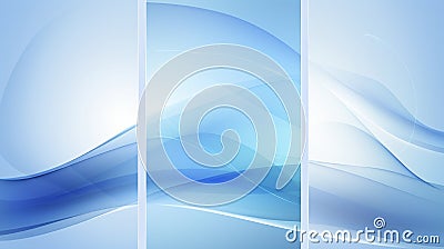 Vibrant shades of blue, ocean, no people, text. generated by AI tool Stock Photo