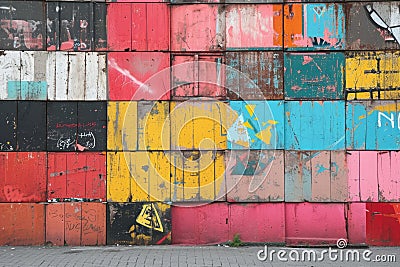 Vibrant Urban Art Stock Photo