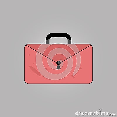 A Vibrant Vector Illustration of Luggage Sets the Tone for Adventure Vector Illustration