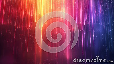 Vibrant Vertical Animation: Colorful Seamless Loop Background Design Stock Photo
