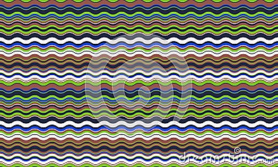 Vibrant wavy stripes in a mesmerizing pattern. Perfect for textile design, website backgrounds, or any project needing a dynamic Vector Illustration